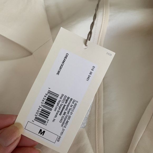 A New Day Women's Essential Blazer Cream White Medium - Picture 6 of 13